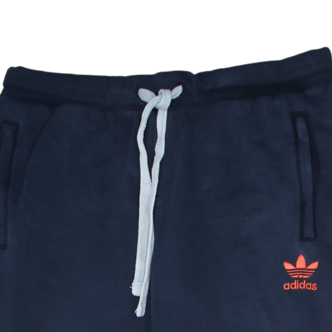 Adidas Womens Blue Jogger Sweatpants L Fleece Tapered Trousers
