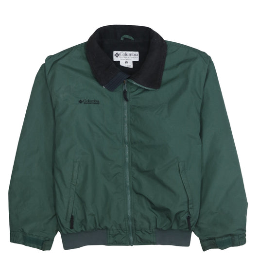 Columbia Men's Green Bomber Jacket M Nylon Outdoor Casual