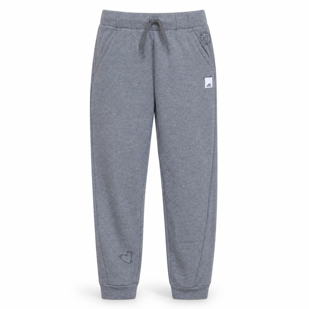 Adidas Womens Grey Cotton Blend Drawstring Sweatpants S