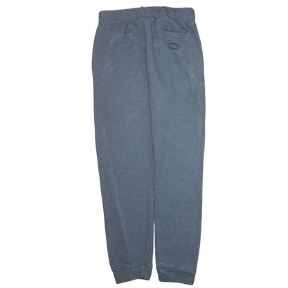 Brand and care label for Adidas women’s grey cotton blend drawstring sweatpants s