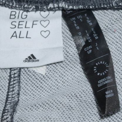Additional view of Adidas women’s grey cotton blend drawstring sweatpants s