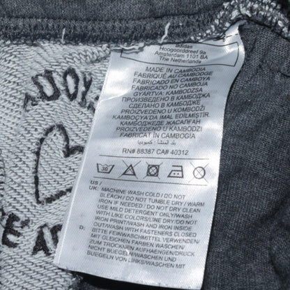 Additional view of Adidas women’s grey cotton blend drawstring sweatpants s