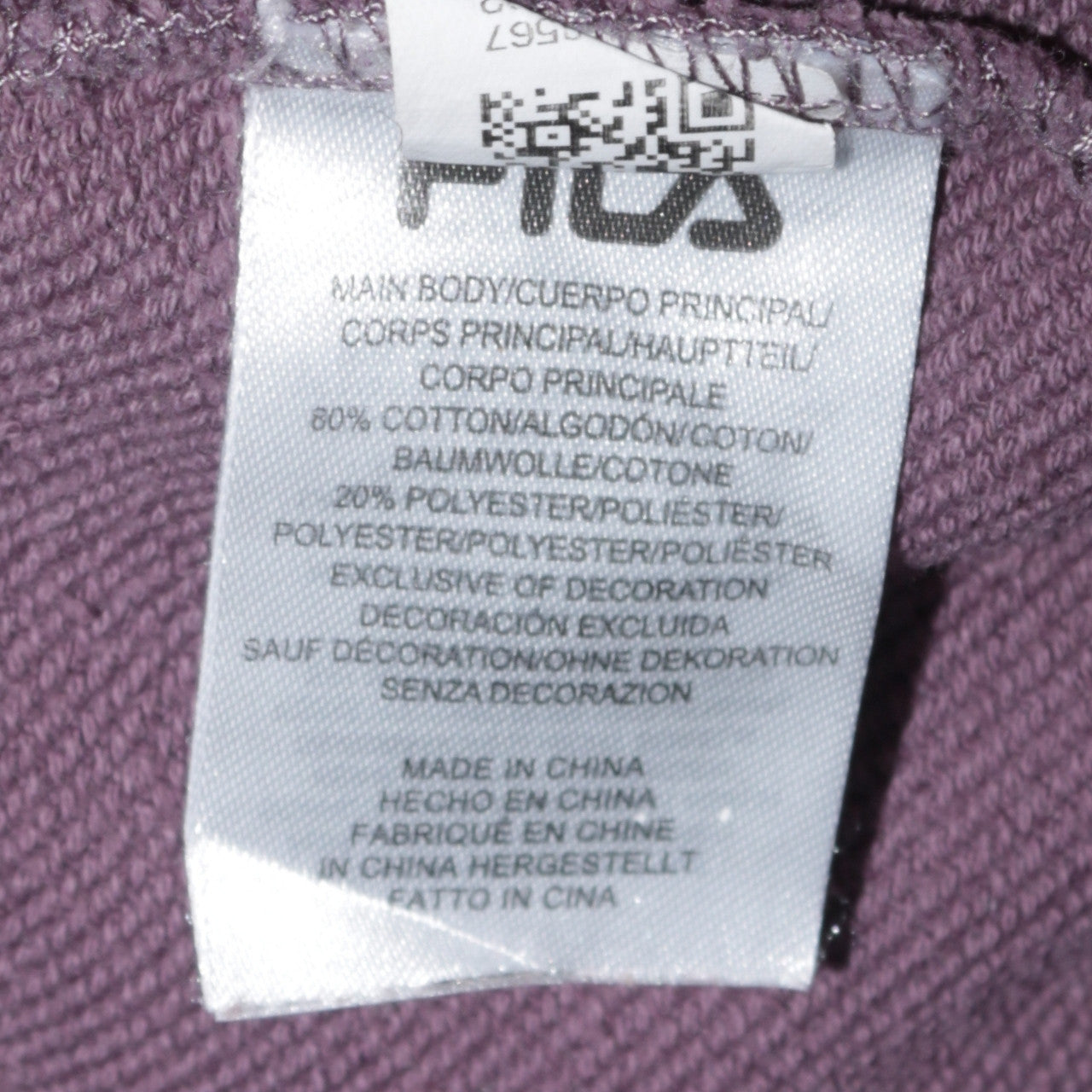 Fila Men Brown Crew Neck Pullover Sweatshirt Size L Classic Logo