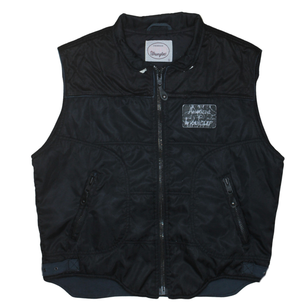 Wrangler Men's Black L Padded Waistcoat Bodywarmer Vest