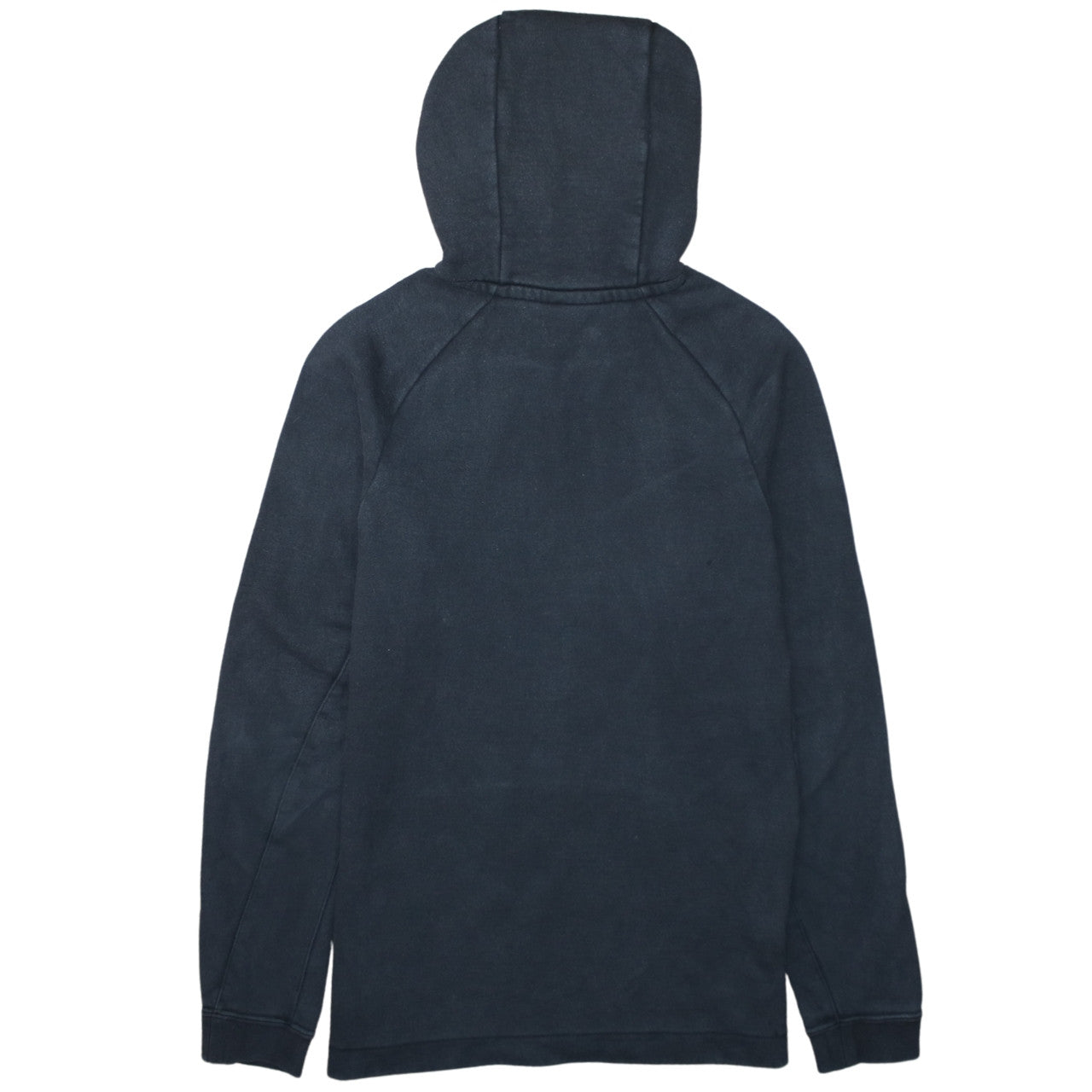 Nike Men Black Small Pullover Hoodie Fleece High Neck Logo Sportswear