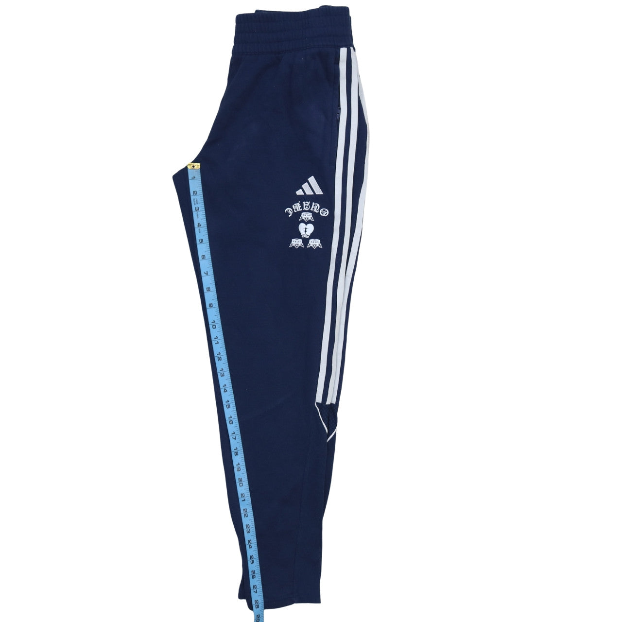 adidas Womens Blue Jogger Trousers Size M Elastic Waist Fleece