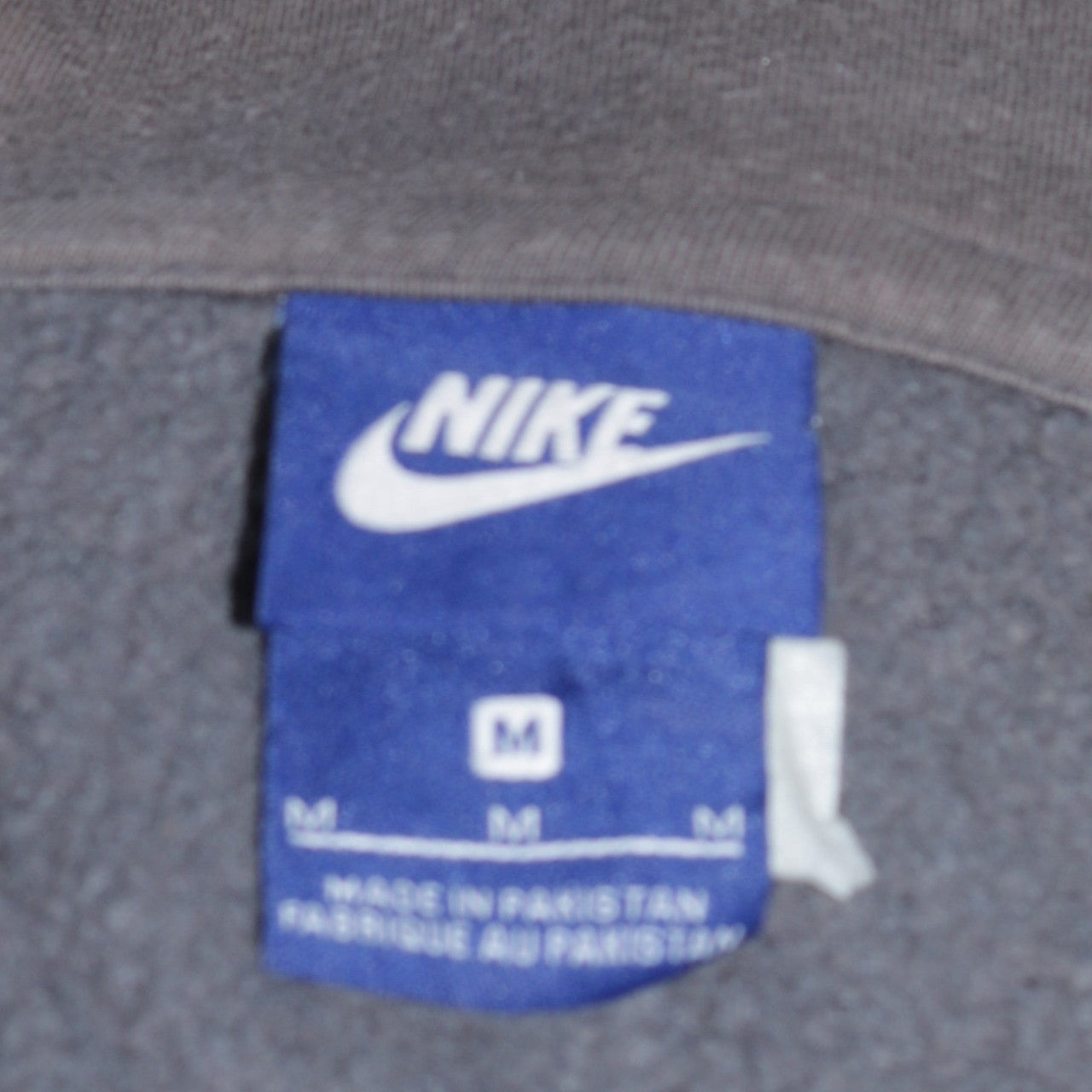 Nike Men's Grey Full Zip Hoodie Size M Fleece Sportswear