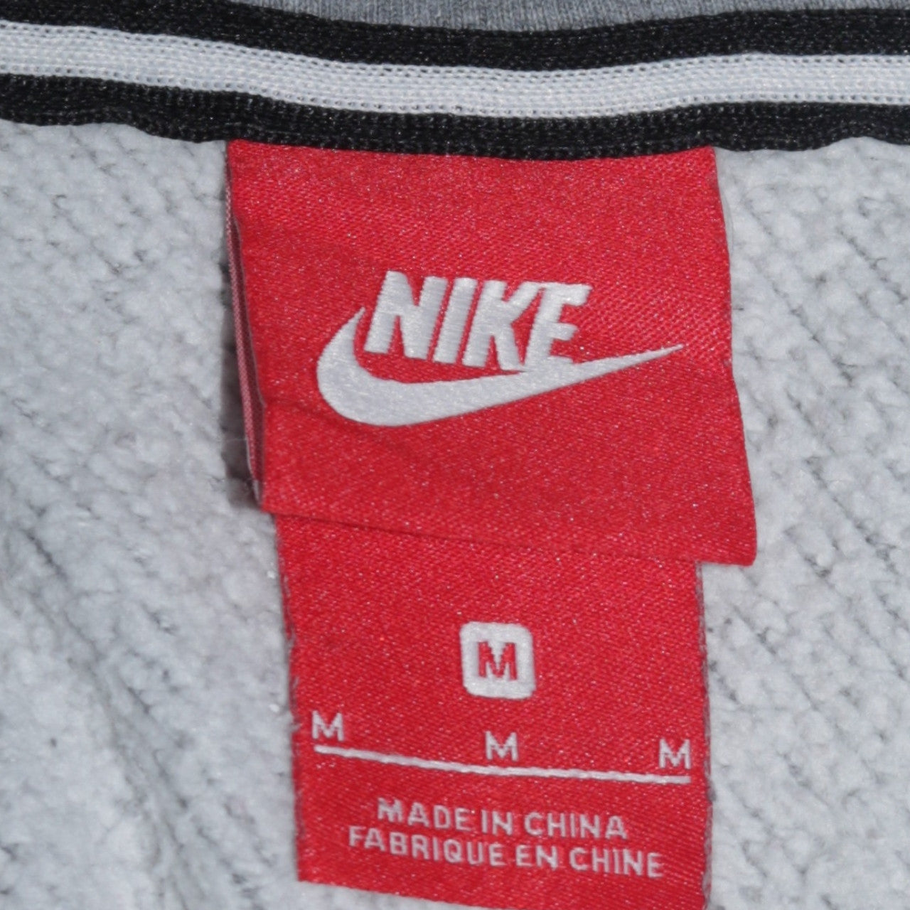 Nike Men's Grey Full Zip Hoodie M Regular Fit