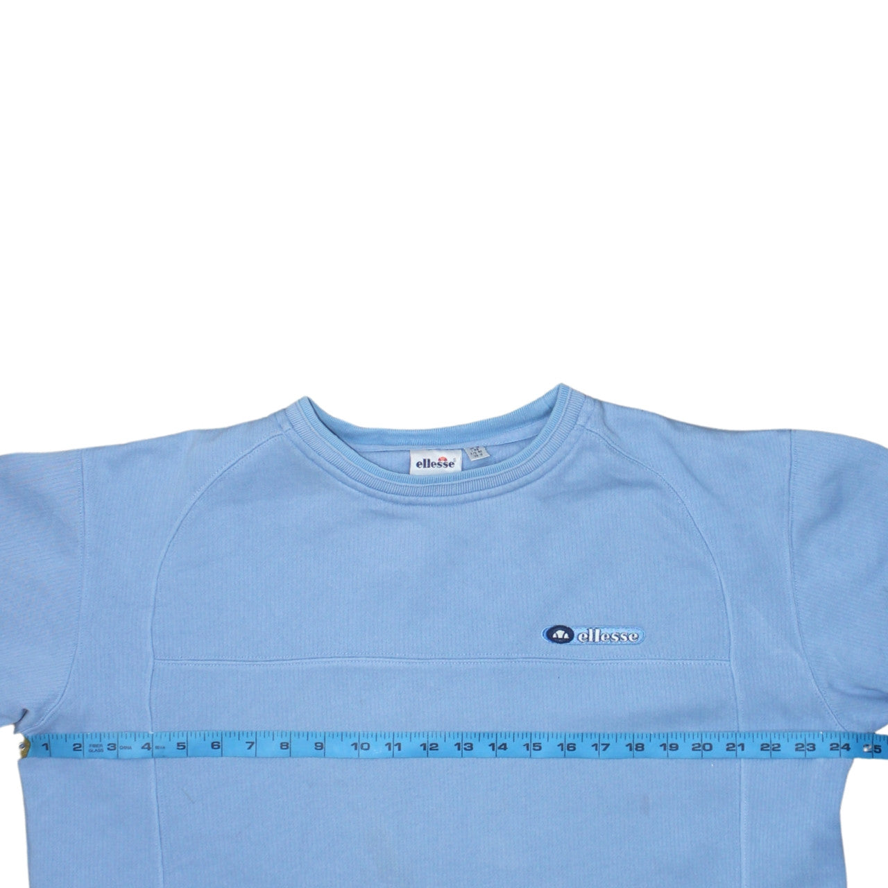 Ellesse Womens Blue Pullover Sweatshirt UK 16 Crew Neck Fleece