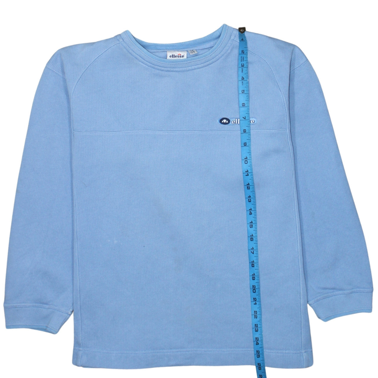 Ellesse Womens Blue Pullover Sweatshirt UK 16 Crew Neck Fleece