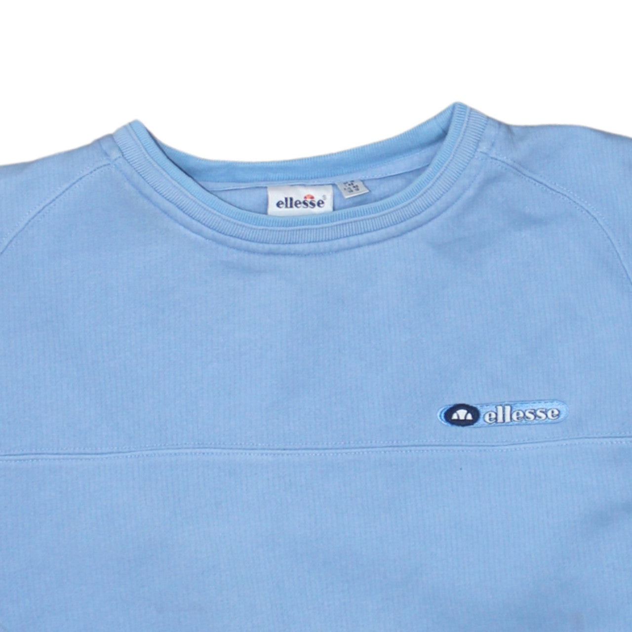 Ellesse Womens Blue Pullover Sweatshirt UK 16 Crew Neck Fleece