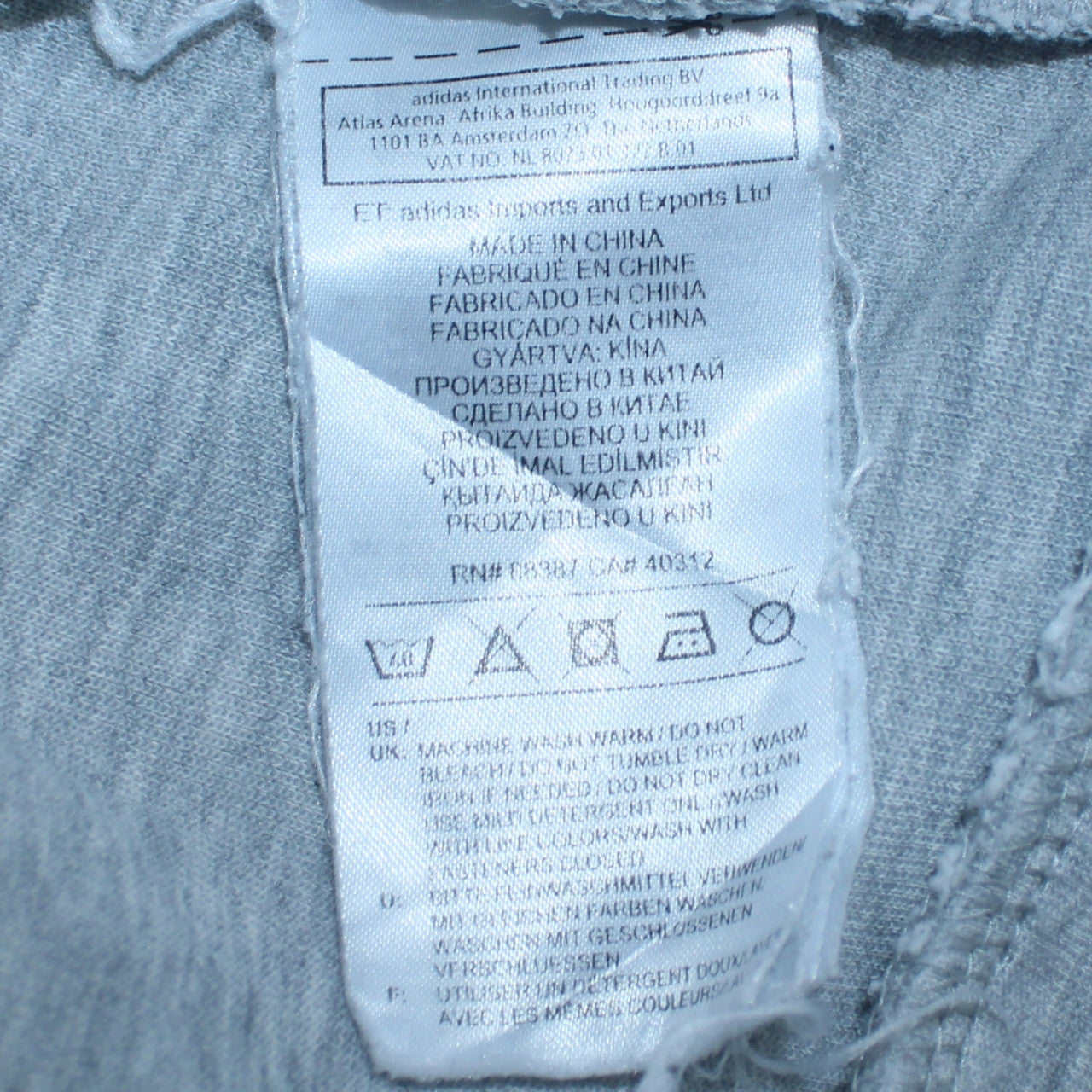Adidas Womens Grey Full Zip Hoodie Size S Classic Hooded Sweatshirt