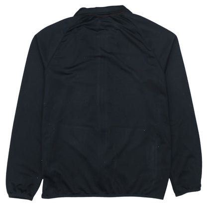 Brand and care label for Adidas boys’ red & black full zip sweatshirt 13-14 years regular fit