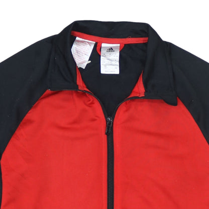 Additional view of Adidas boys’ red & black full zip sweatshirt 13-14 years regular fit