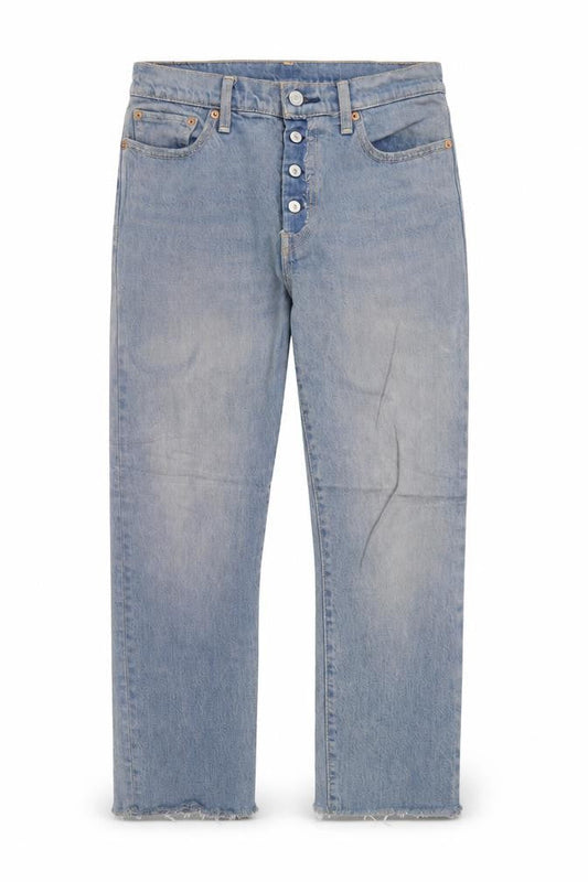 Levi's Women's Blue Straight Leg High Rise Jeans Size 29