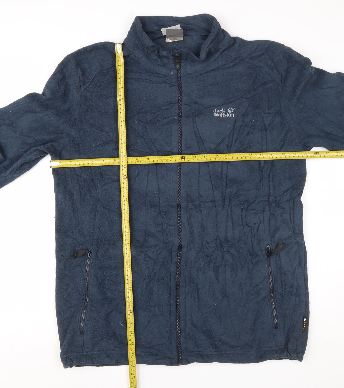 Jack Wolfskin Men's Blue Fleece Full Zip Outdoor Jacket 2XL