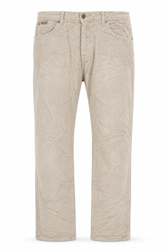Wrangler Men Beige Texas Stretch Corduroy Chino Trousers W33 L34