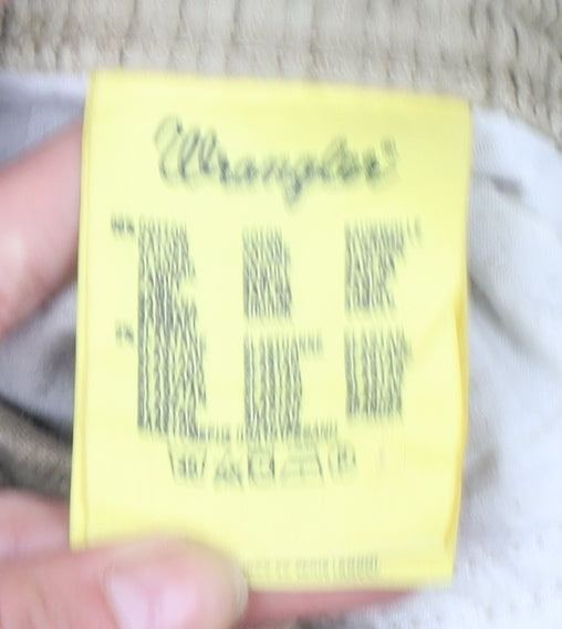 Wrangler Men Beige Texas Stretch Corduroy Chino Trousers W33 L34