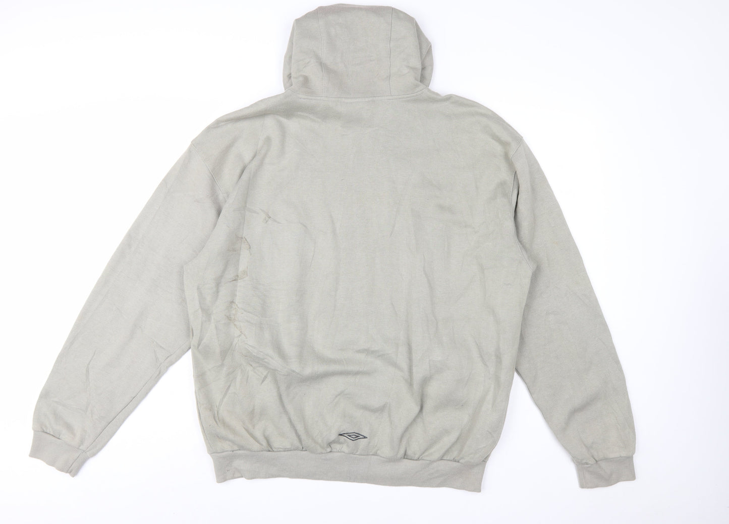 Umbro Men’s Grey Full Zip Hoodie XL Regular Fit Sportswear
