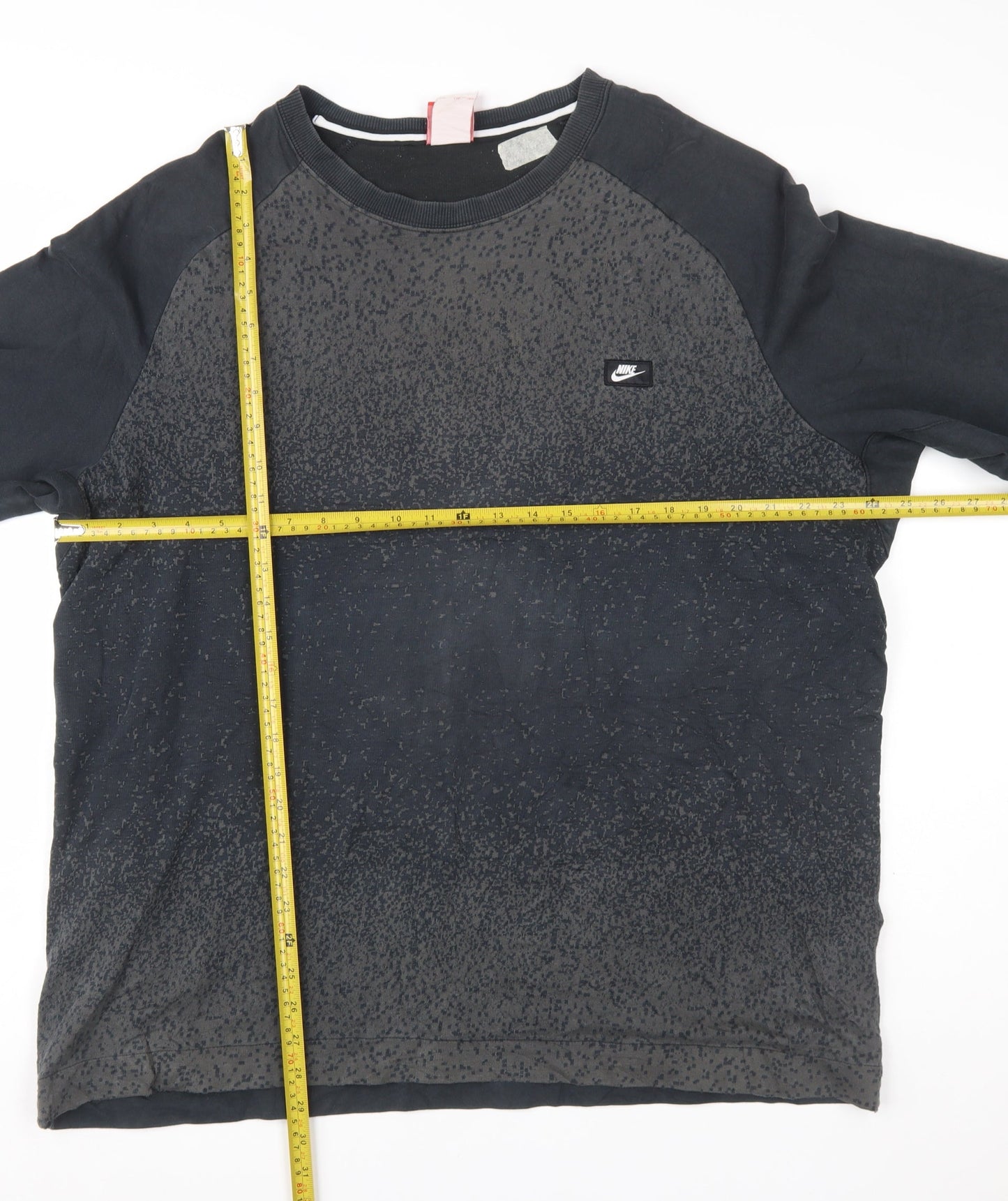 Nike Men's Black 2XL Pullover Crew Neck Sweatshirt with Zip Pocket