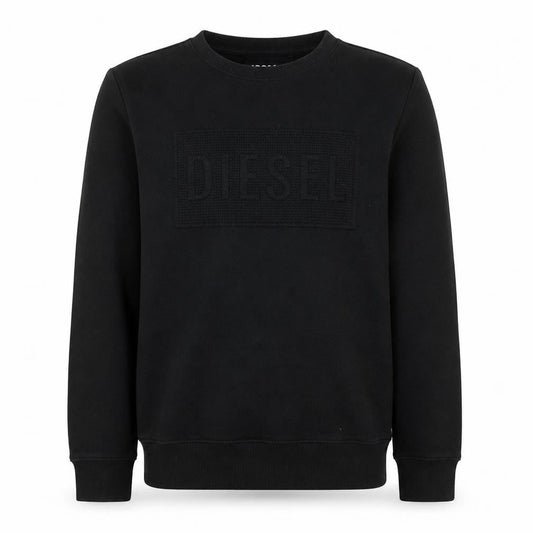 Diesel Men's Black Cotton Logo Pullover Sweatshirt Size S
