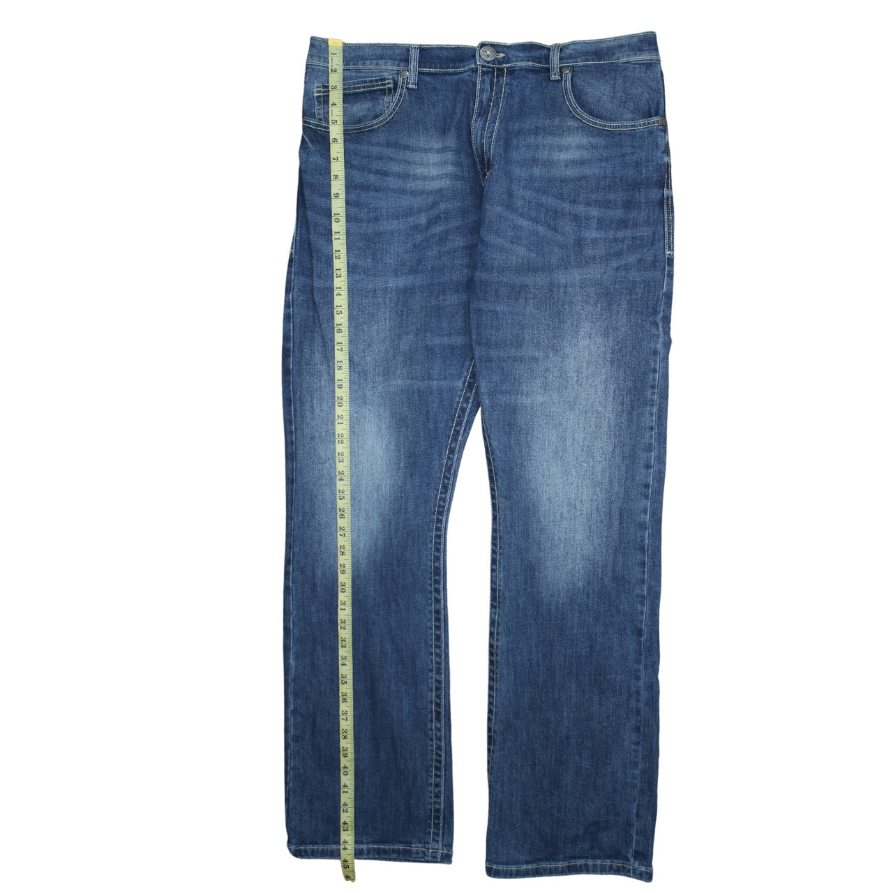 Wrangler 20X Men's Blue Straight Leg Denim Jeans 38x34 Regular Fit