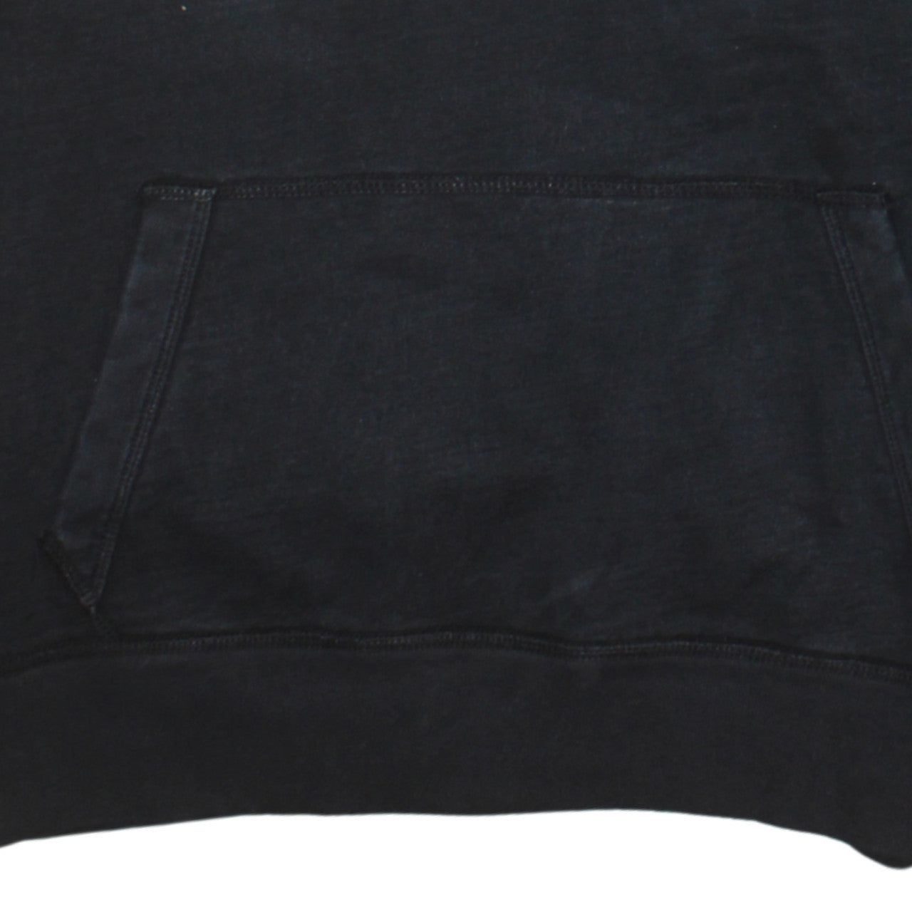 GAP Mens Black Pullover Hoodie Small Logo Cotton Classic Fit