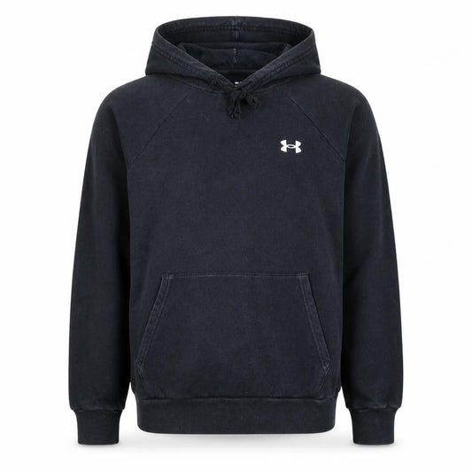Under Armour Boys Black Small Pullover Hoodie Fleece Cotton Blend