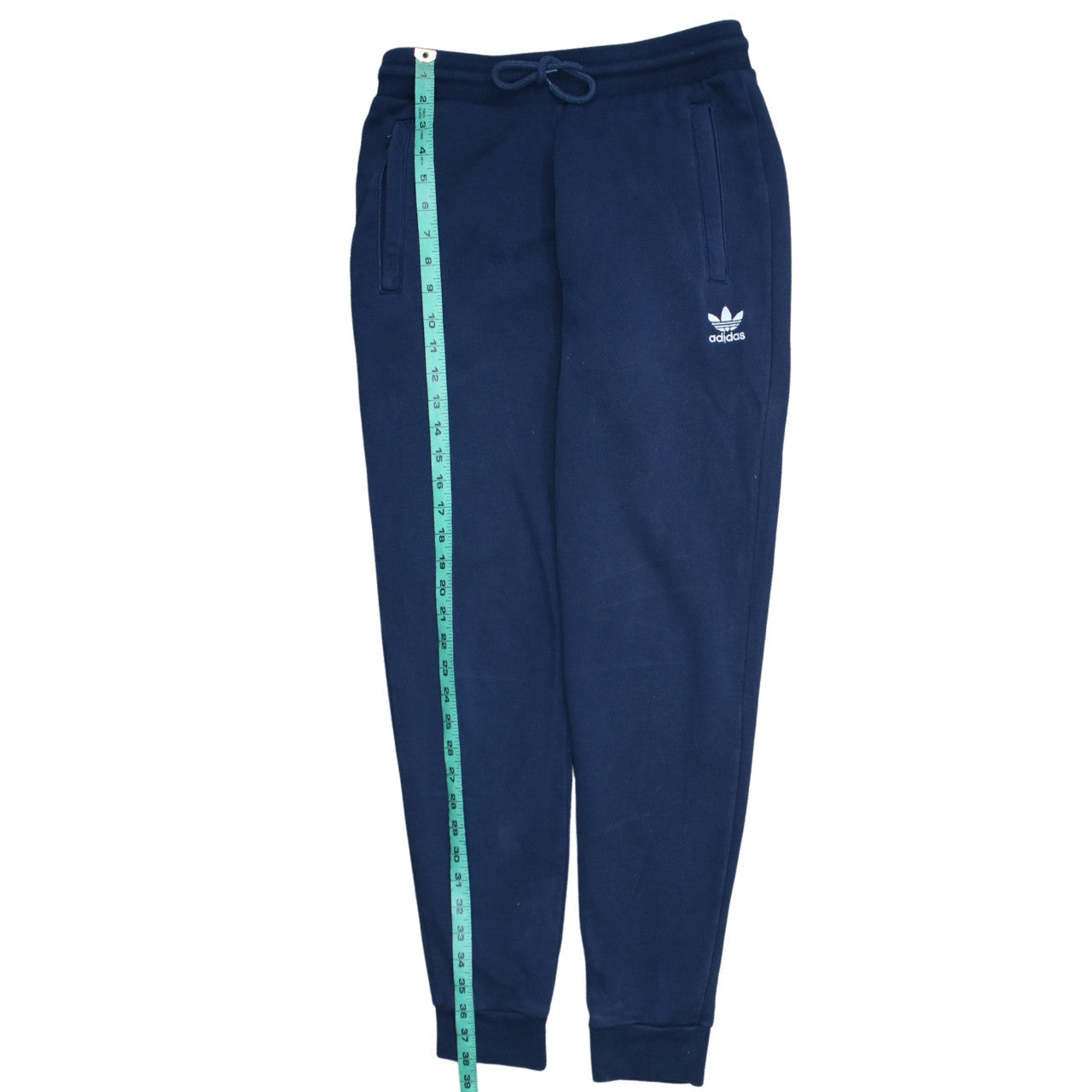 Adidas Men's Blue Joggers Size S Fleece Tapered Activewear Trousers
