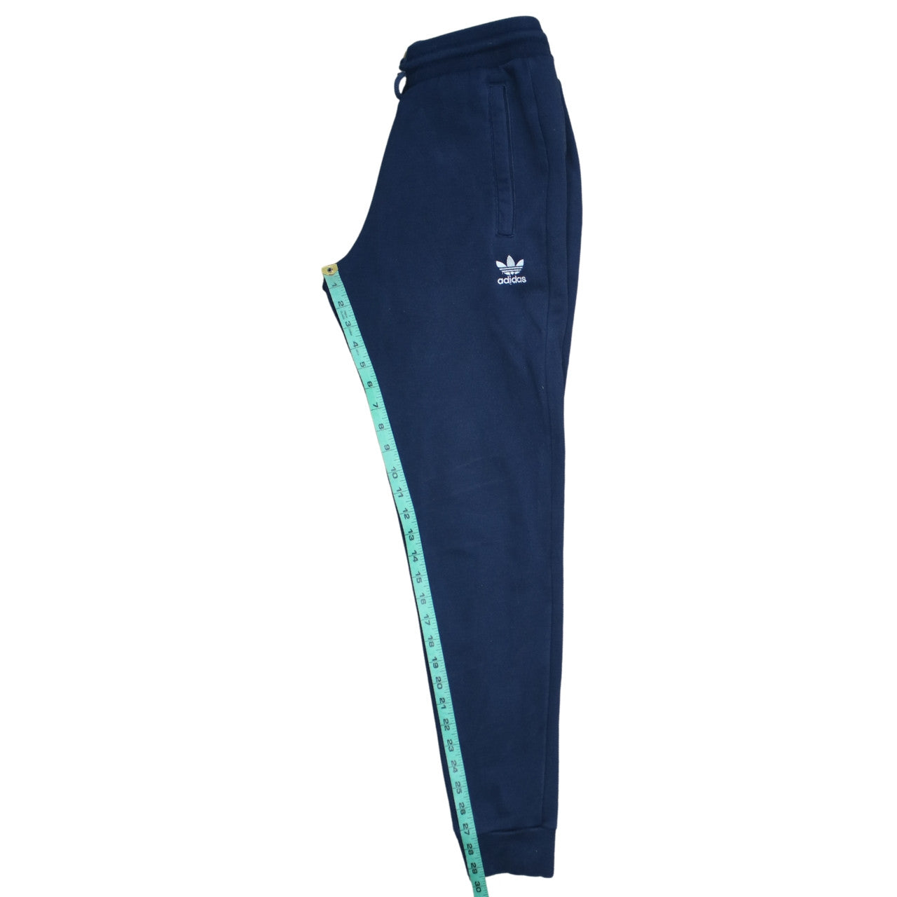 Adidas Men's Blue Joggers Size S Fleece Tapered Activewear Trousers