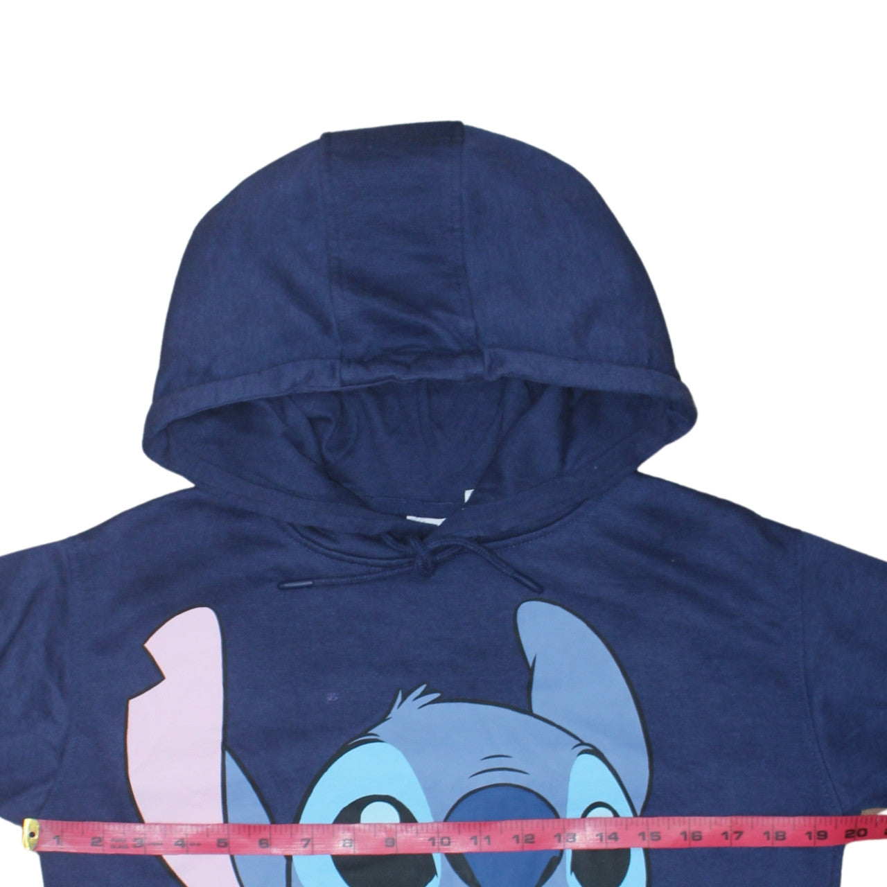 Disney Primark Women Blue Stitch Pullover Hoodie 2XS Hooded Sweatshirt