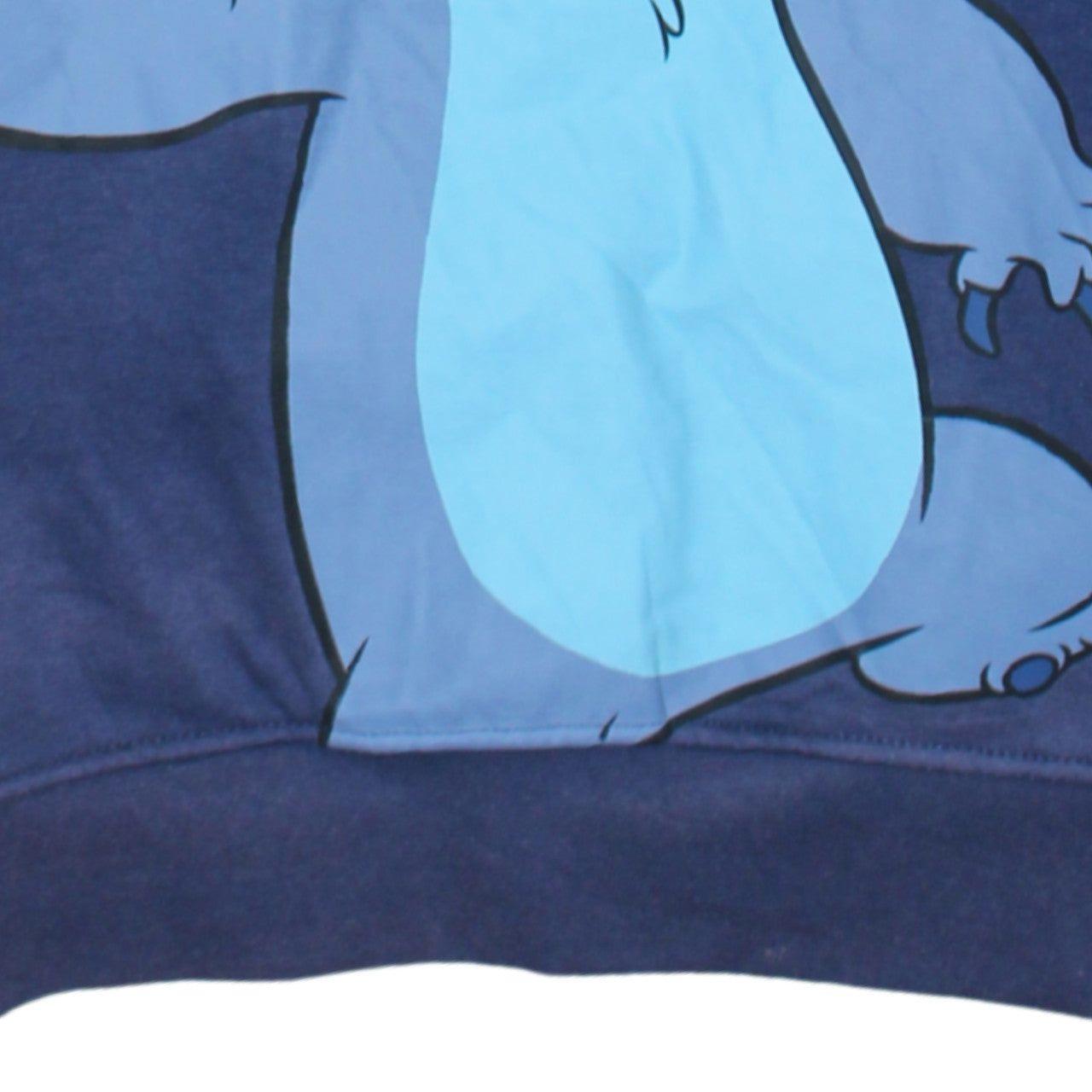 Disney Primark Women Blue Stitch Pullover Hoodie 2XS Hooded Sweatshirt
