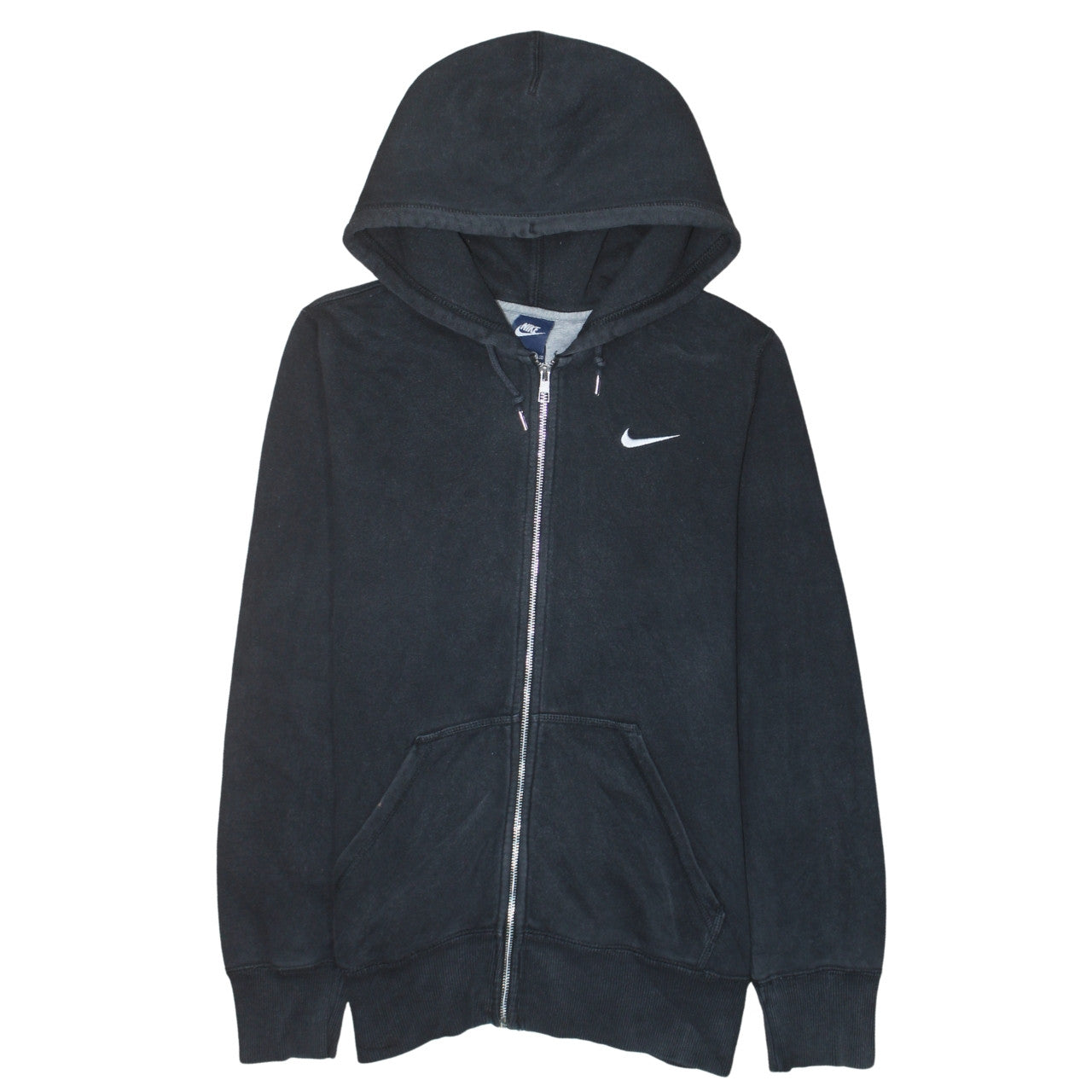 Nike Men Black Small Full Zip Fleece Hoodie Sweatshirt