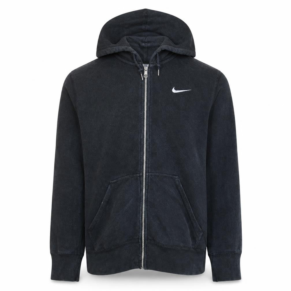 Nike Men Black Small Full Zip Fleece Hoodie Sweatshirt