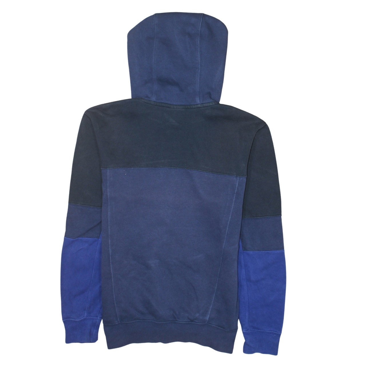 Nike Men's Blue Colour Block Pullover Hoodie XS