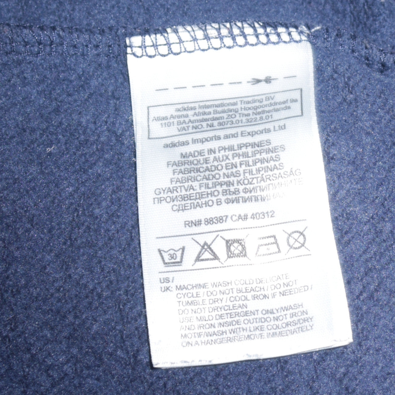 Nike Men's Blue Colour Block Pullover Hoodie XS