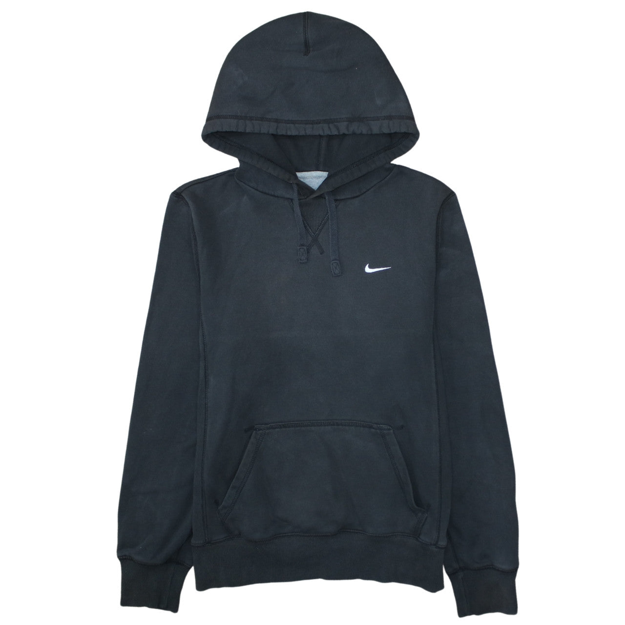 Nike Men's Black Pullover Hoodie S Logo Fleece Sweatshirt