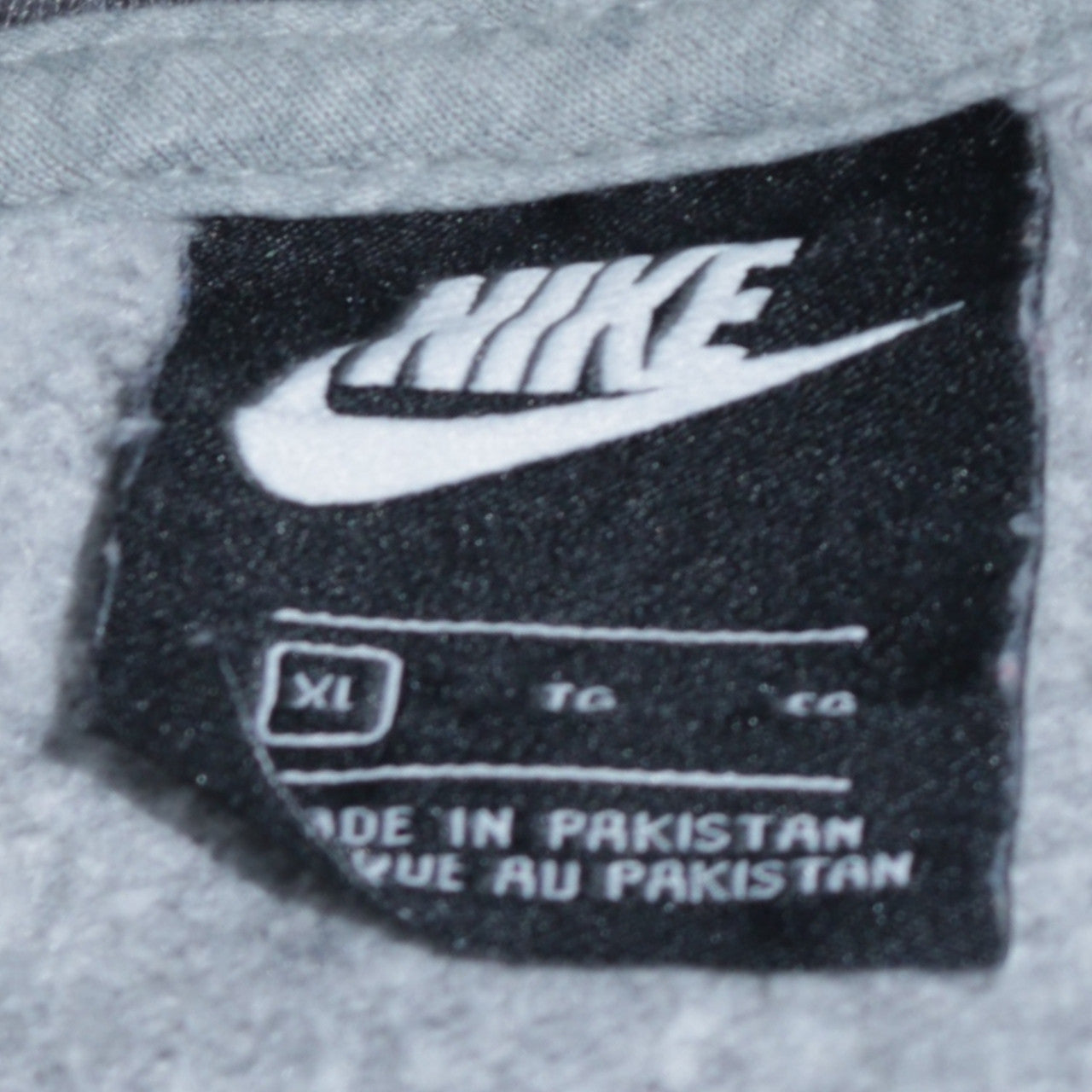 Nike Men’s Grey Full Zip Hoodie XL Regular Fit Sportswear