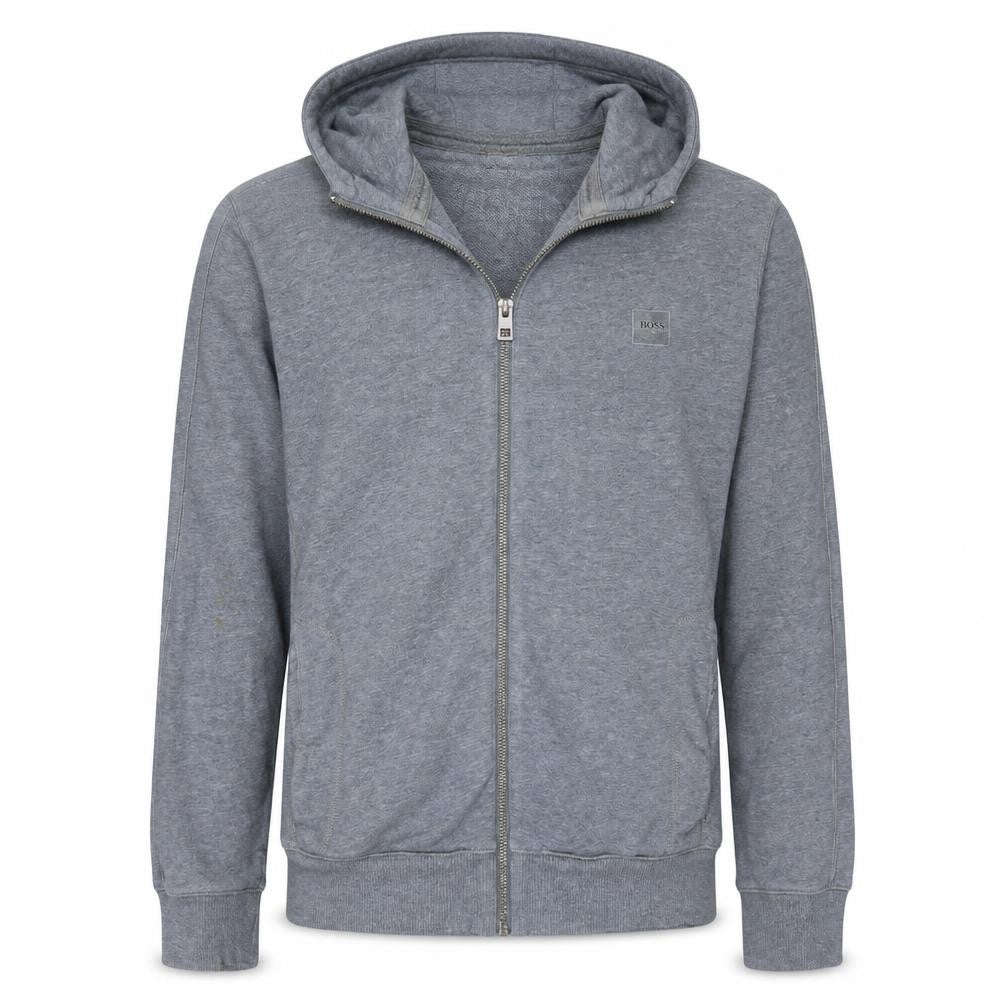 Hugo Boss Men's Grey Full Zip Hoodie Size S