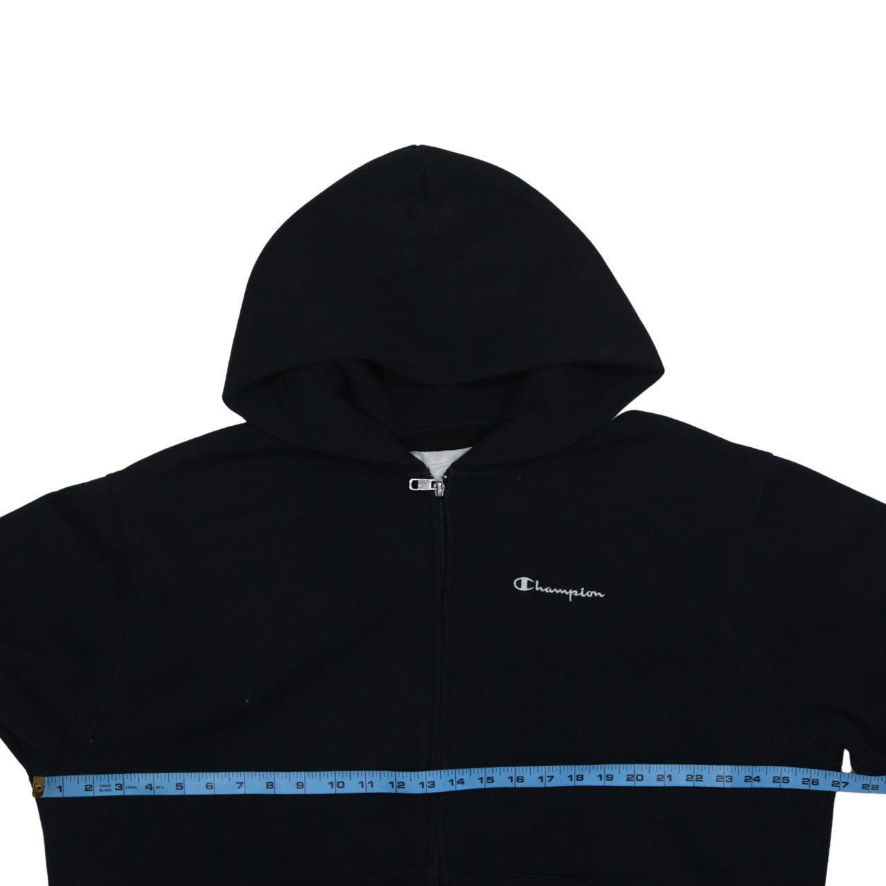 Champion Men’s Black Full Zip Hoodie XL Regular Fit Fleece