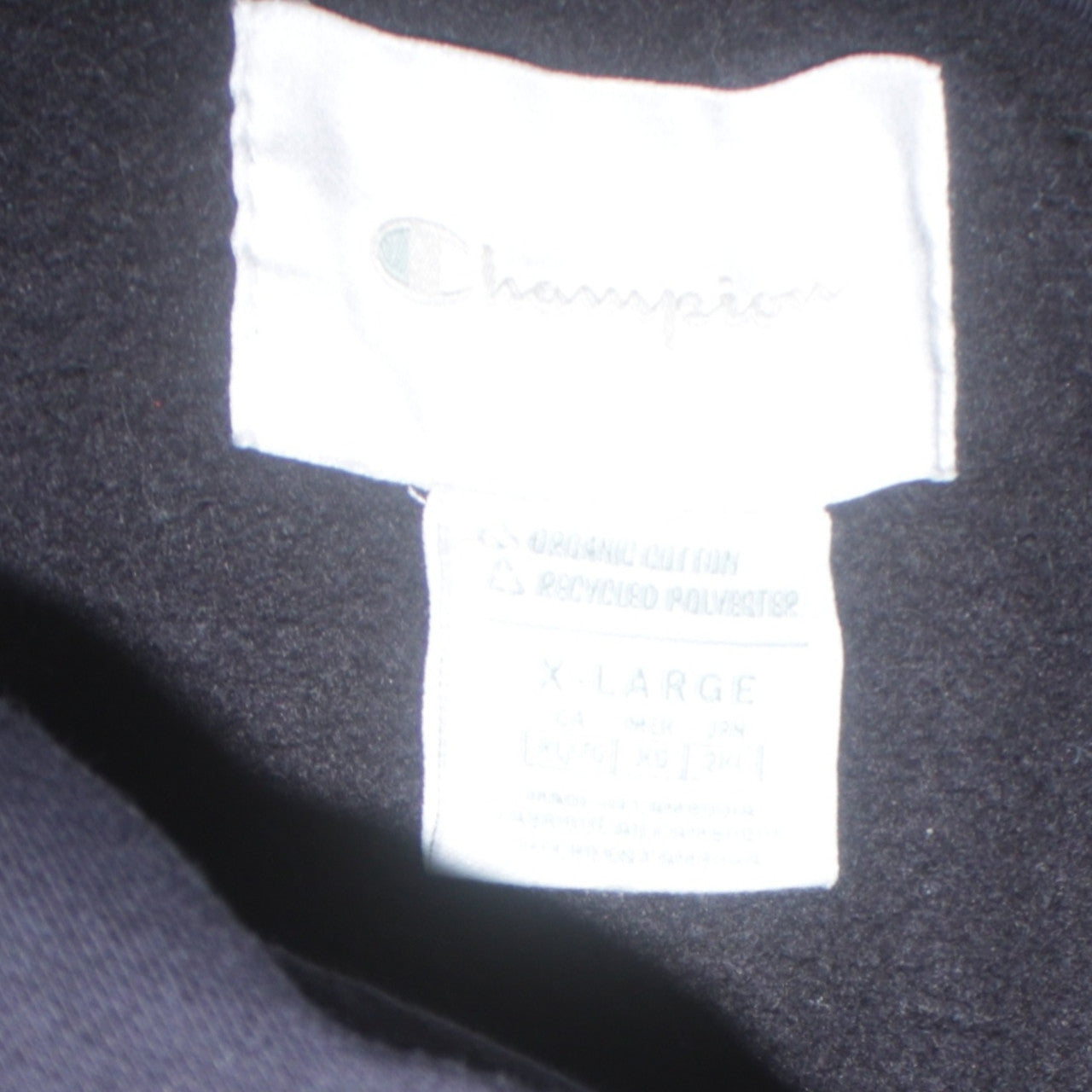 Champion Men’s Black Full Zip Hoodie XL Regular Fit Fleece