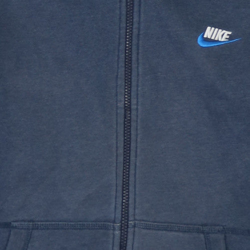 Nike Men's Blue Full Zip Hoodie 2XL Sports Fleece Jacket