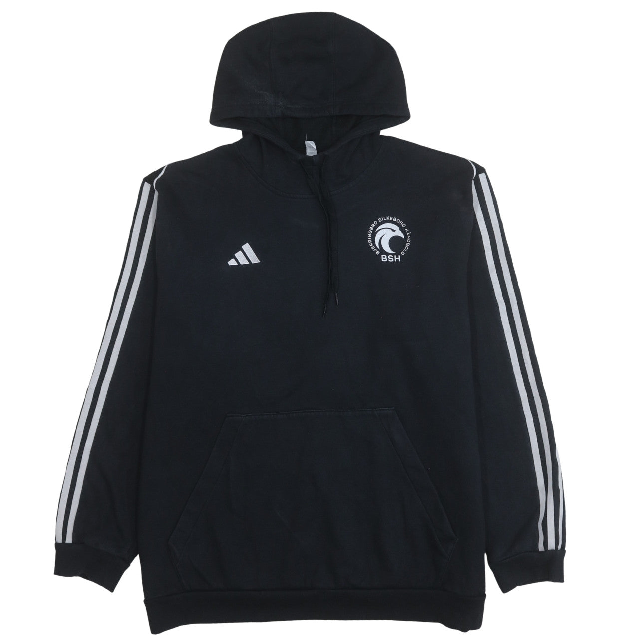 Adidas Mens Black 2XL Pullover Hoodie Sports Style
