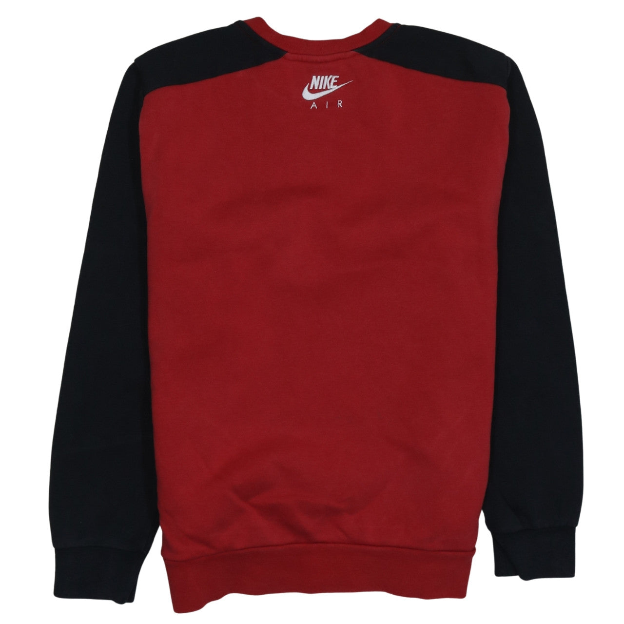 Nike Men’s Red Black Air Logo Crew Neck Sweatshirt Size M