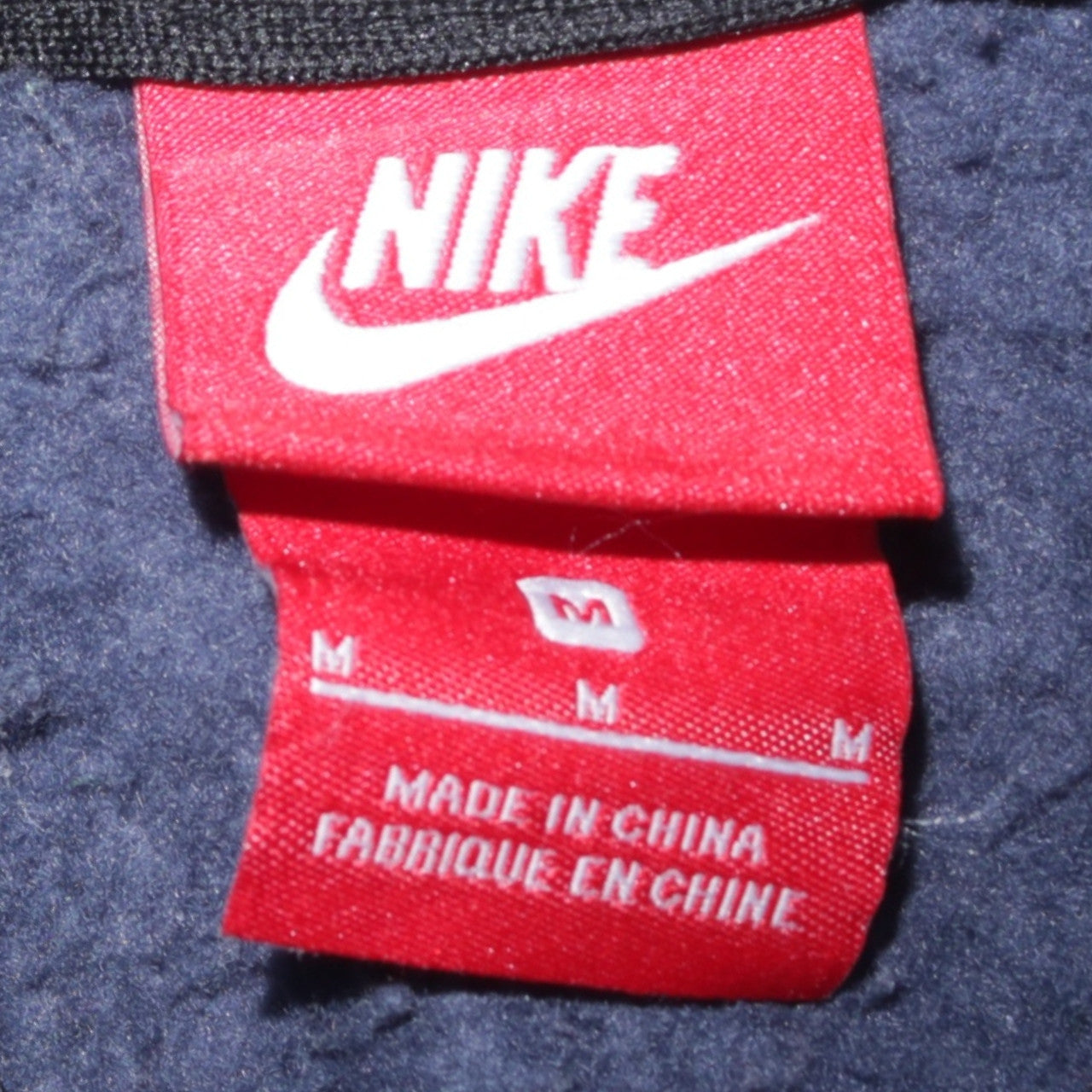 Nike Air Men's Blue Full Zip Hoodie Size M Cotton Blend