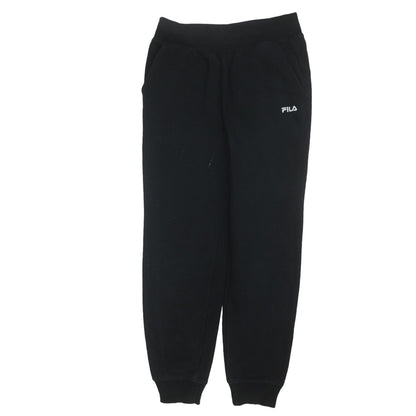 Additional front view of Fila Men's Black Jogger Sweatpants S Regular Fit Cotton Blend