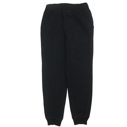 Back view of Fila Men's Black Jogger Sweatpants S Regular Fit Cotton Blend