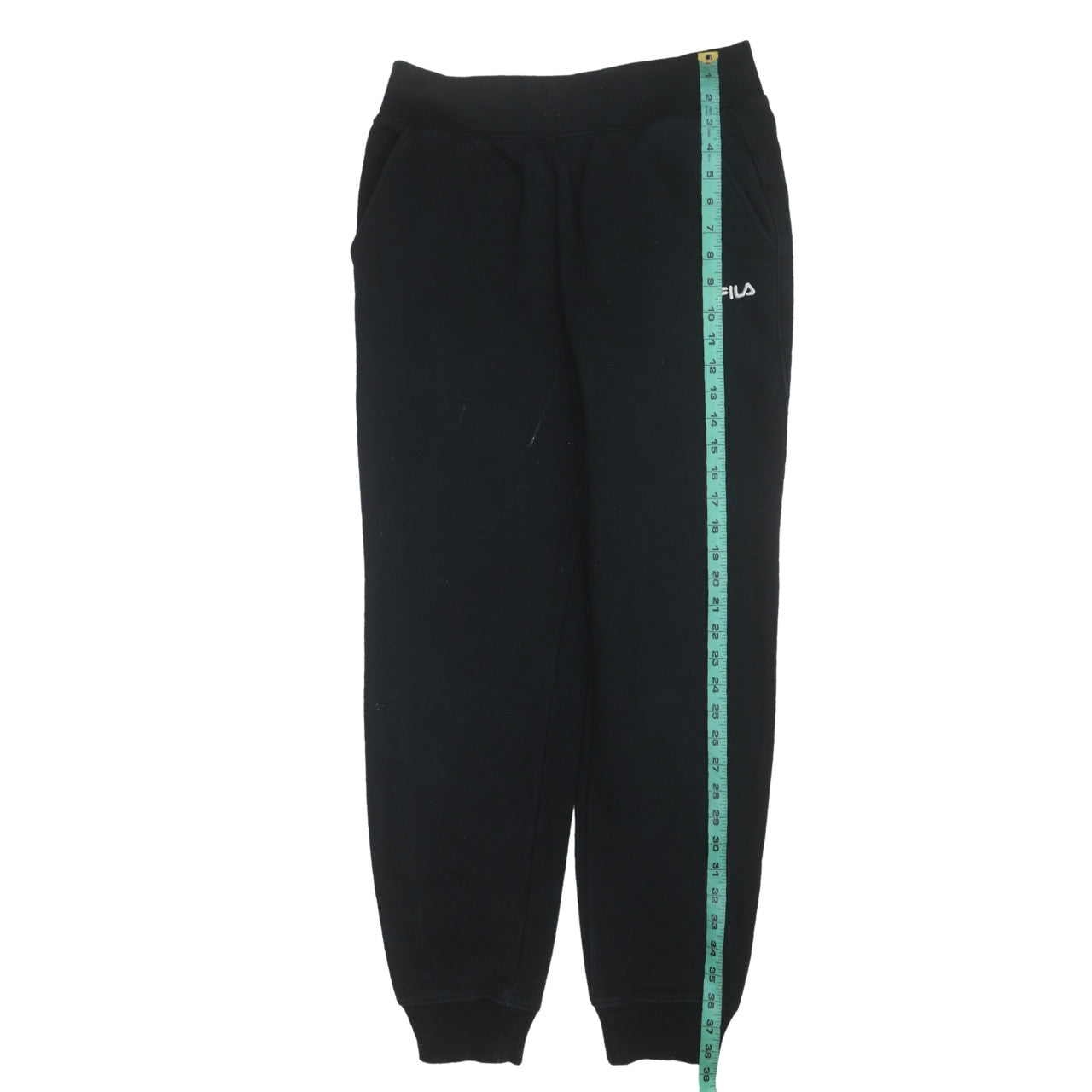 Fila Men's Black Jogger Sweatpants S Regular Fit Cotton Blend