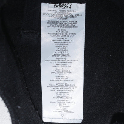 Additional view of Fila Men's Black Jogger Sweatpants S Regular Fit Cotton Blend