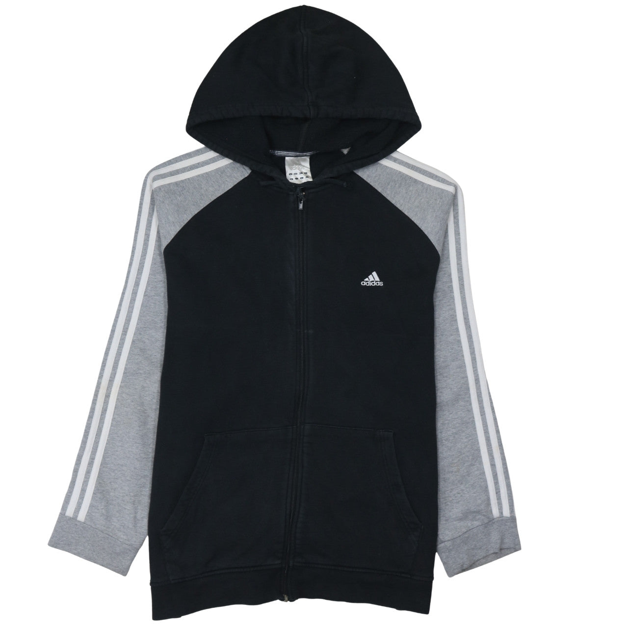 Adidas Men's Black Full Zip Hoodie Size L Sportswear